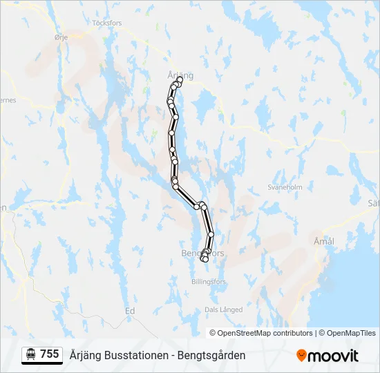 755 Cable Car Line Map