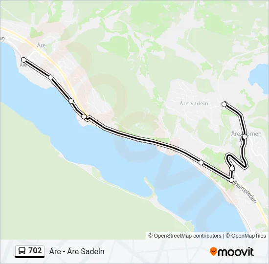 702 Bus Line Map