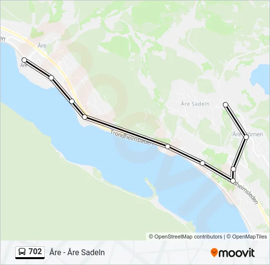 702 Bus Line Map