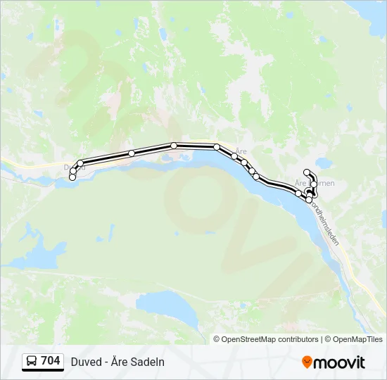 704 Bus Line Map
