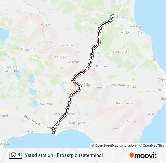 4 Bus Line Map