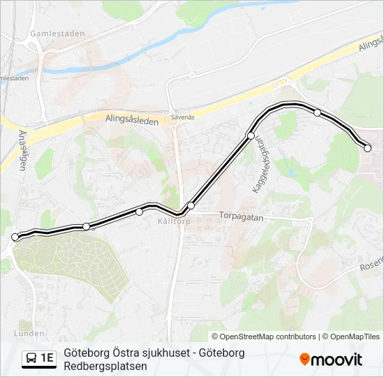 1E  Line Map