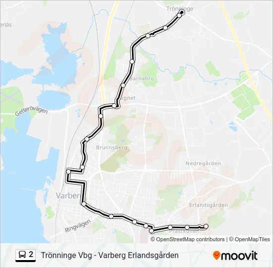 2 Bus Line Map