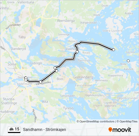 15 Ferry Line Map