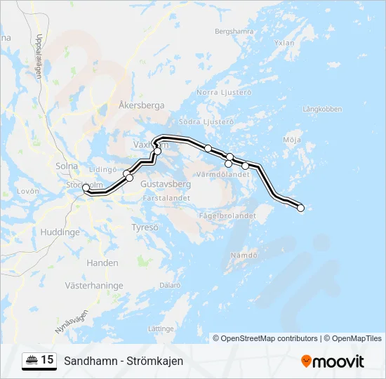 15 Ferry Line Map