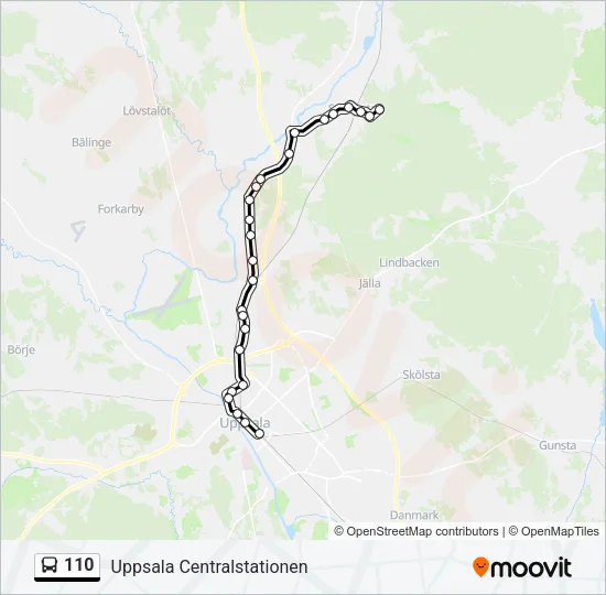 110 Bus Line Map
