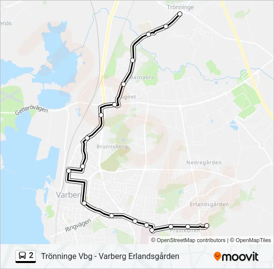 2 Bus Line Map