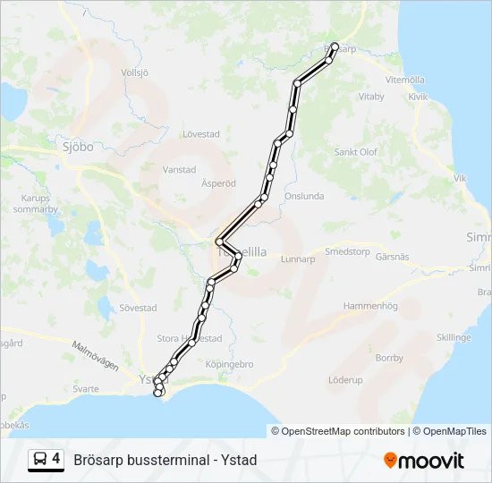 4 Bus Line Map