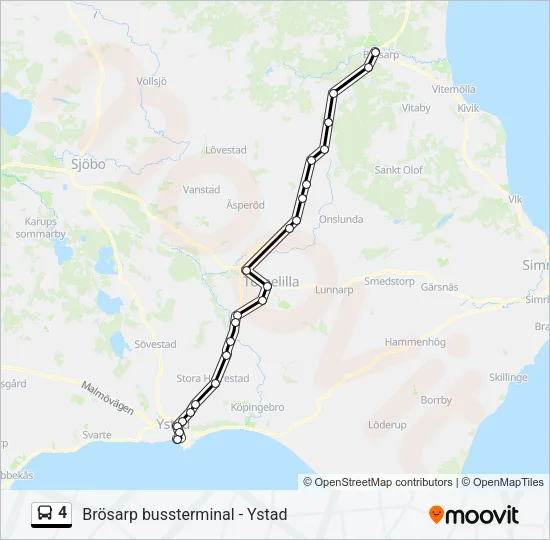 4 Bus Line Map