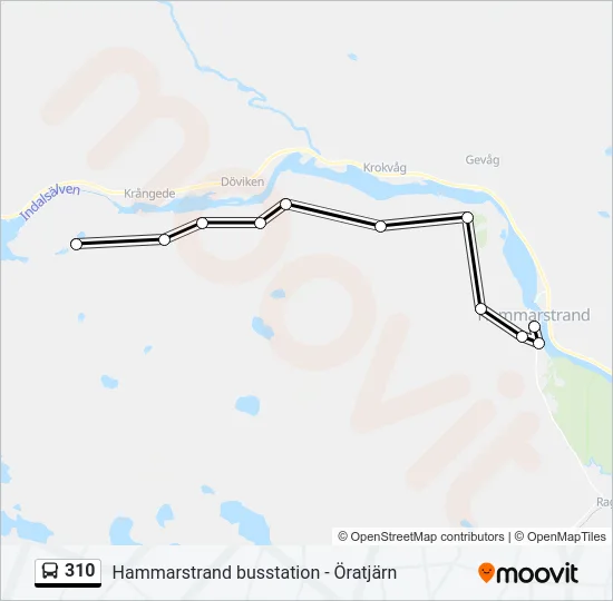310 Bus Line Map