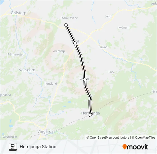 VÄSTTÅGEN  Line Map