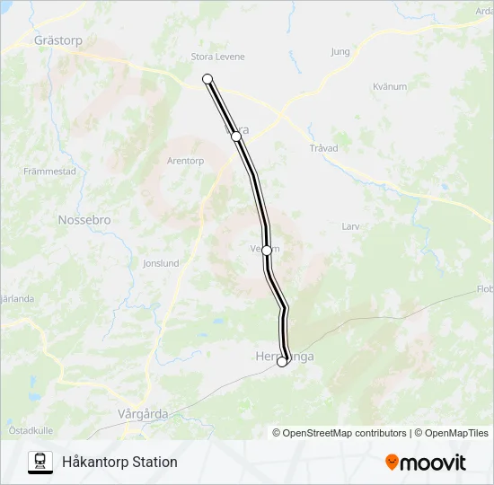 VÄSTTÅGEN  Line Map