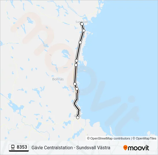 8353 Train Line Map