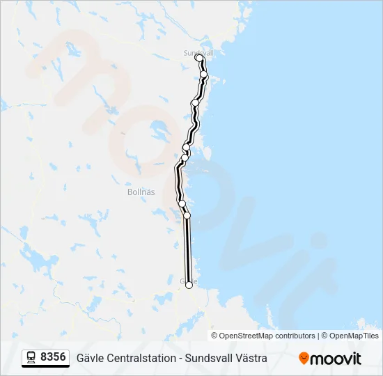 8356 Train Line Map