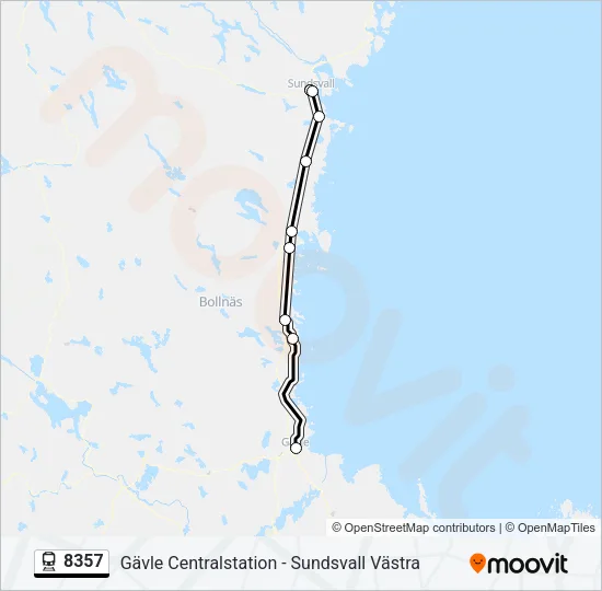 8357 Train Line Map