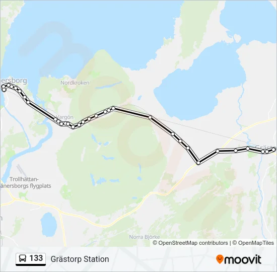 133 Bus Line Map