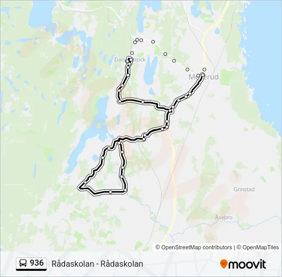 936 Bus Line Map
