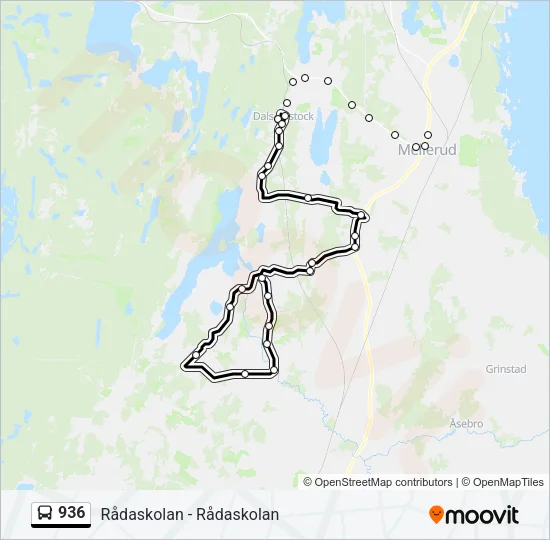 936 Bus Line Map