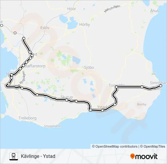 PÅGATÅGEN  Line Map