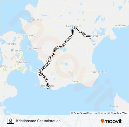 PÅGATÅGEN  Line Map