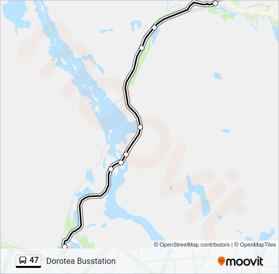 47 Bus Line Map
