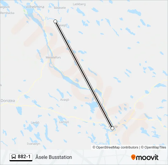 882-1 Bus Line Map