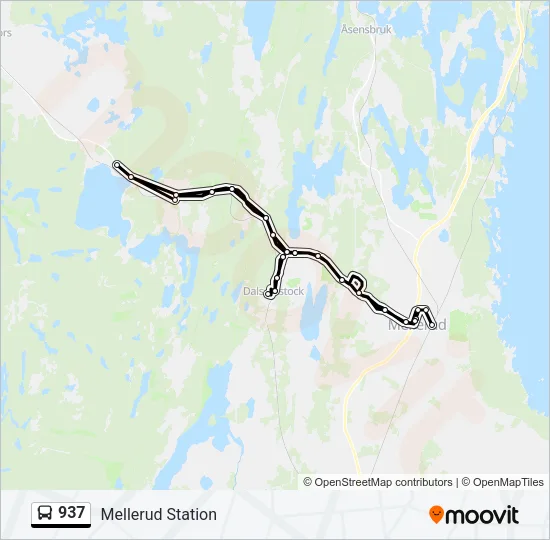 937 Bus Line Map