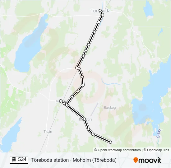 534 Cable Car Line Map
