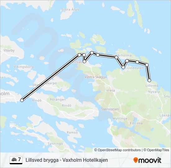 7 Ferry Line Map