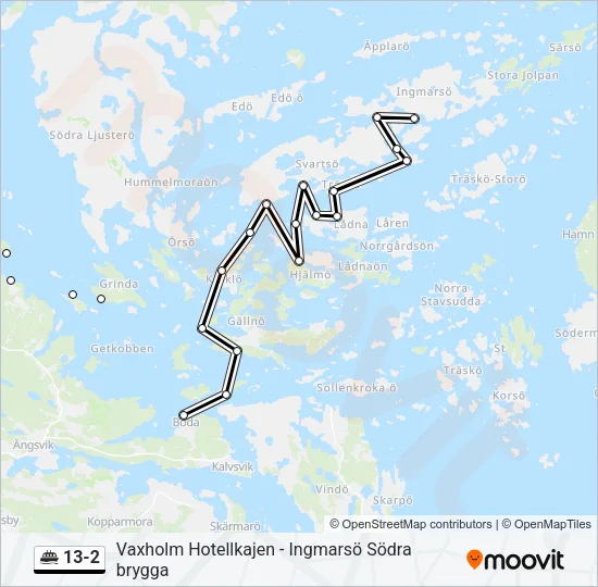 13-2 Ferry Line Map