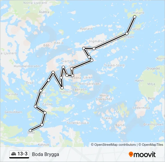 13-3 Ferry Line Map