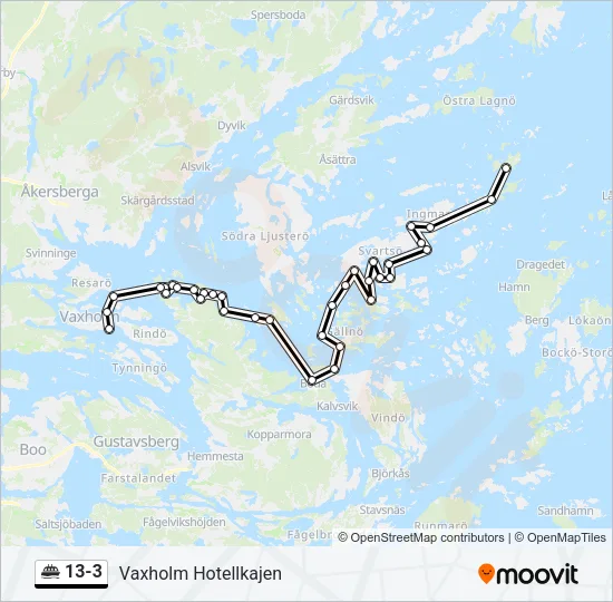 13-3 Ferry Line Map