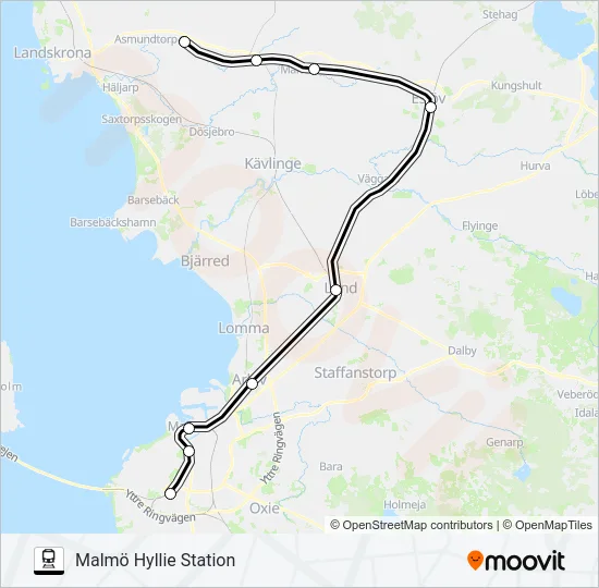 PÅGATÅGEN  Line Map
