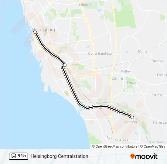 915 Bus Line Map