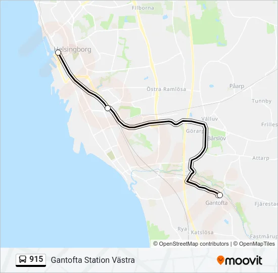 915 Bus Line Map