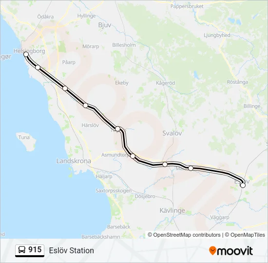 915 Bus Line Map