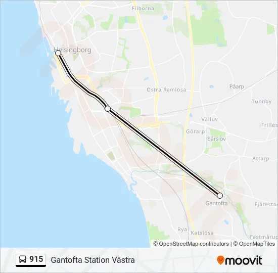 915 Bus Line Map