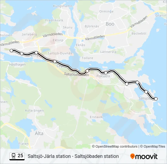 25 Train Line Map