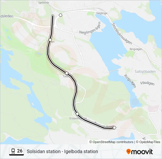 26 Train Line Map