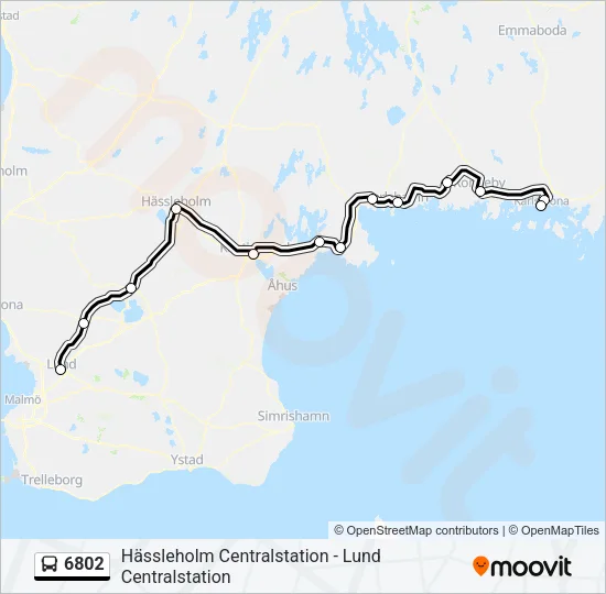 6802 Bus Line Map