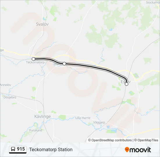 915 Bus Line Map