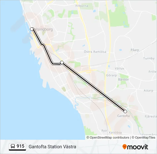 915 Bus Line Map