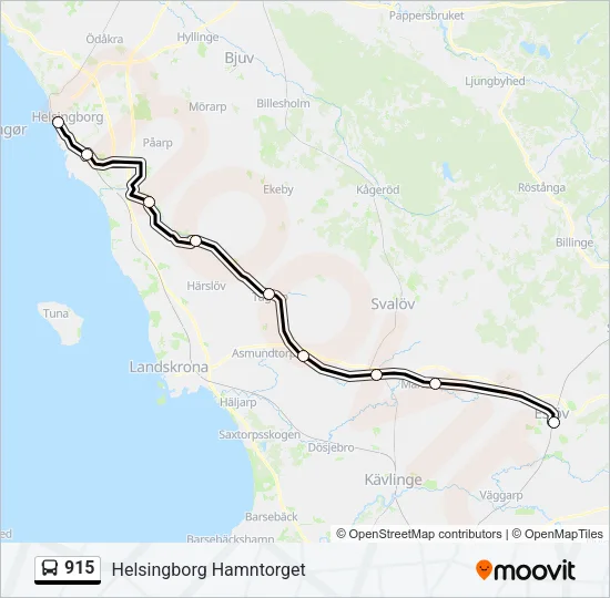 915 Bus Line Map