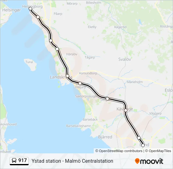 917 Bus Line Map