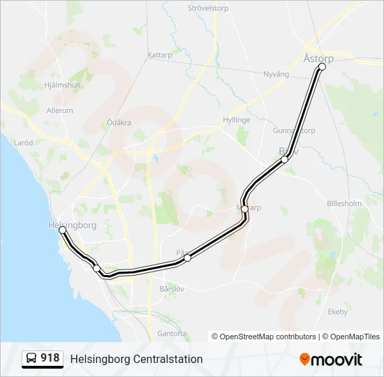 918 Bus Line Map