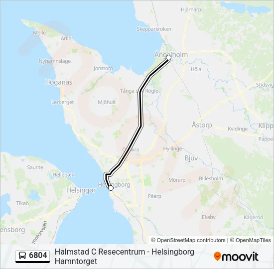 6804 Bus Line Map