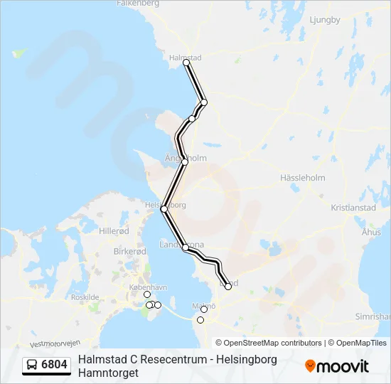 6804 Bus Line Map