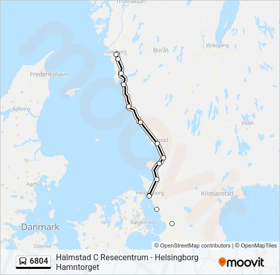 6804 Bus Line Map