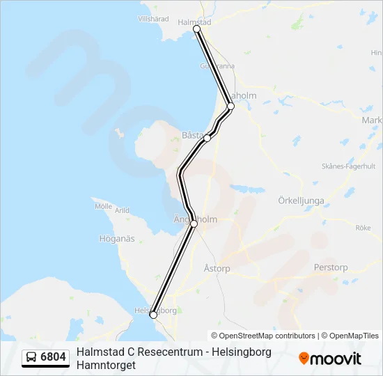 6804 Bus Line Map