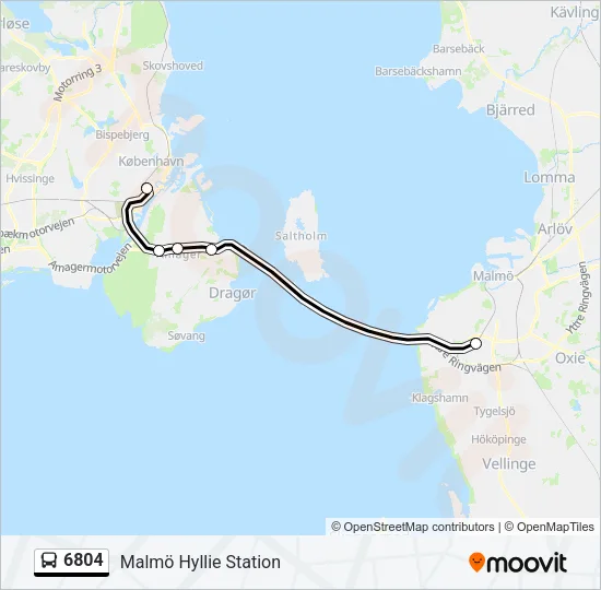 6804 Bus Line Map